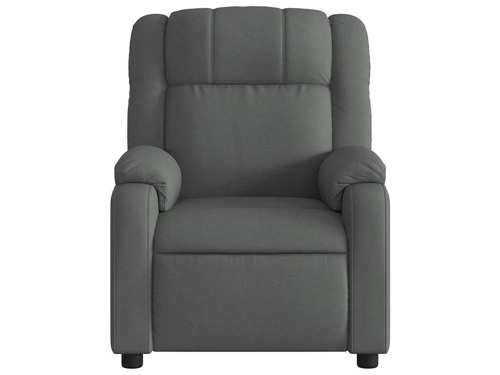 Fauteuil inclinable Gris foncé Tissu