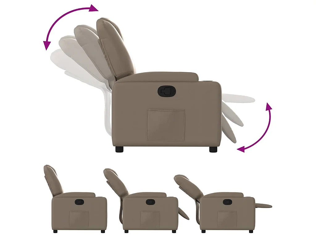 Fauteuil inclinable Cappuccino Similicuir