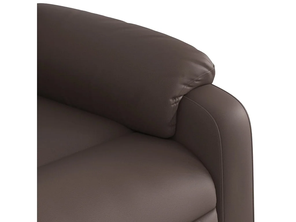 Fauteuil inclinable électrique Marron Similicuir