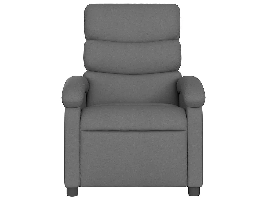Poltrona Reclinabile in Tessuto Grigio Scuro