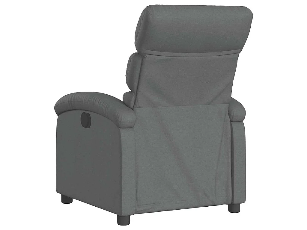 Poltrona Reclinabile in Tessuto Grigio Scuro