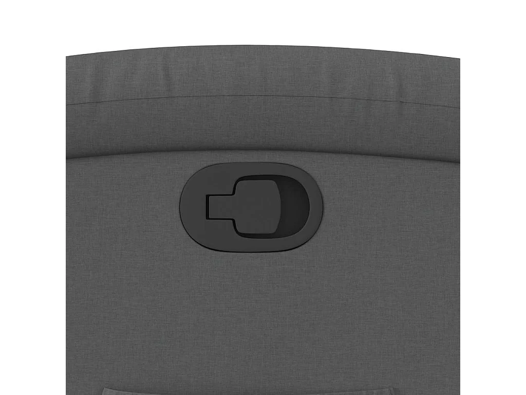 Poltrona Reclinabile in Tessuto Grigio Scuro