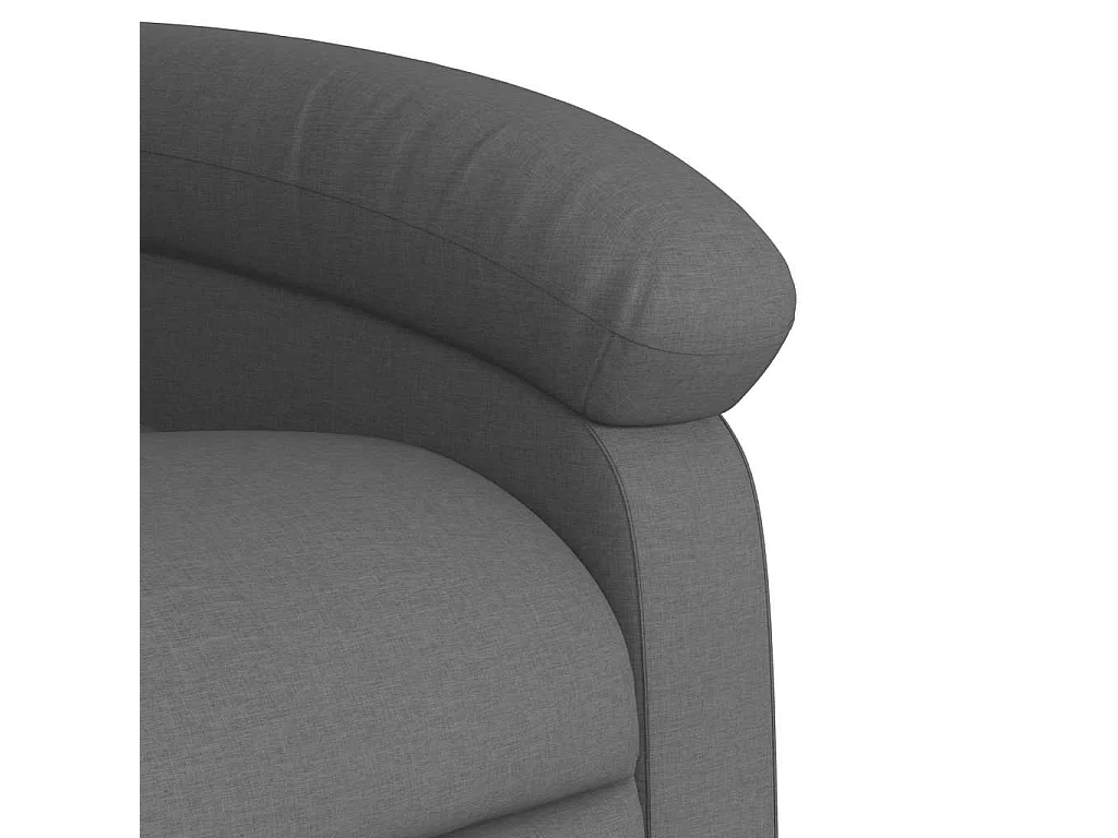 Poltrona Reclinabile in Tessuto Grigio Scuro
