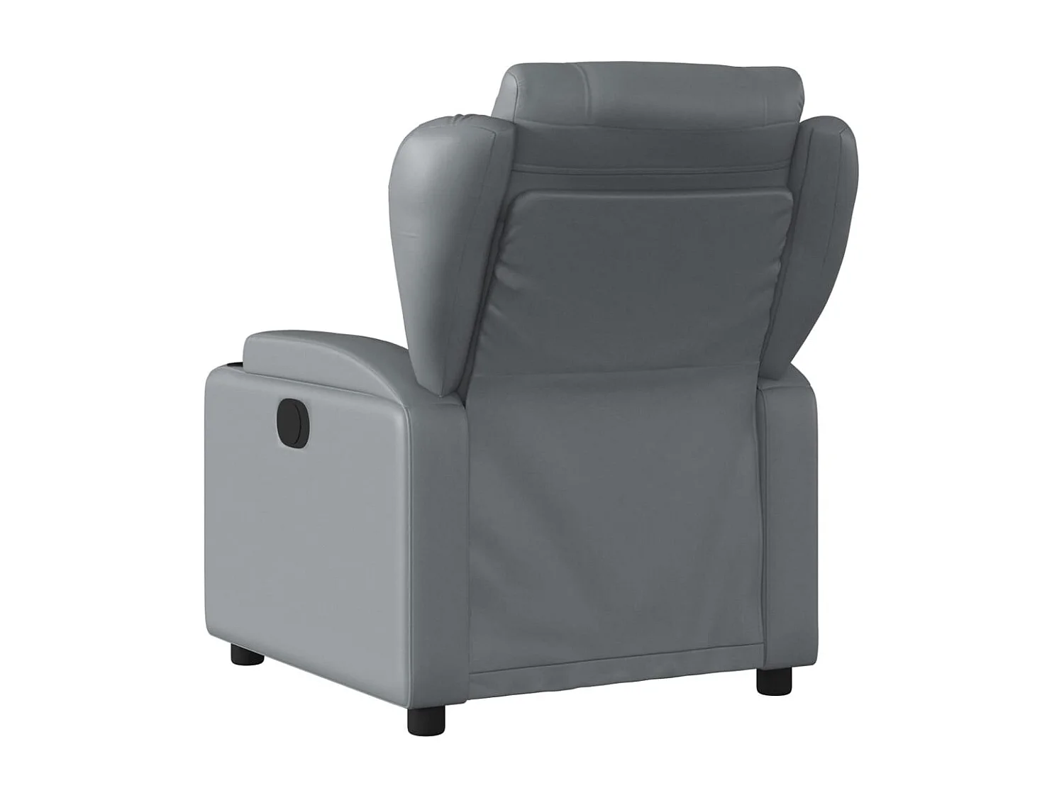 Fauteuil verstelbaar kunstleer grijs