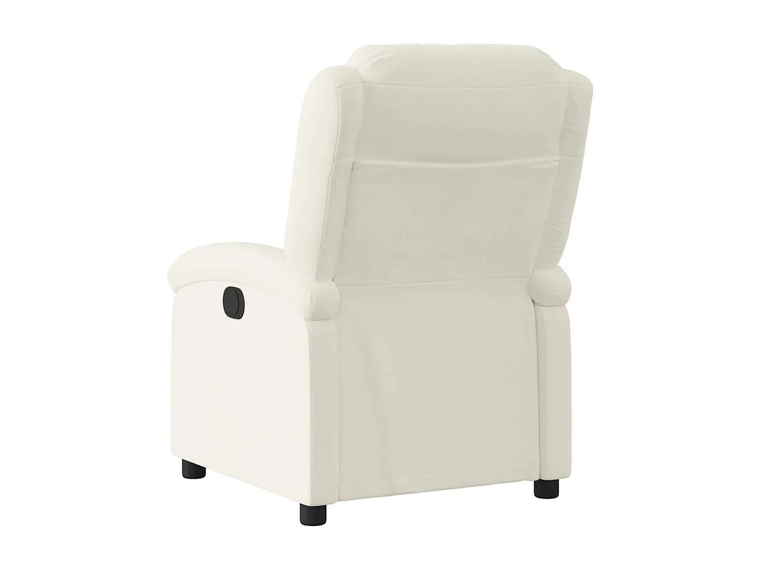 Fauteuil inclinable électrique Crème Velours