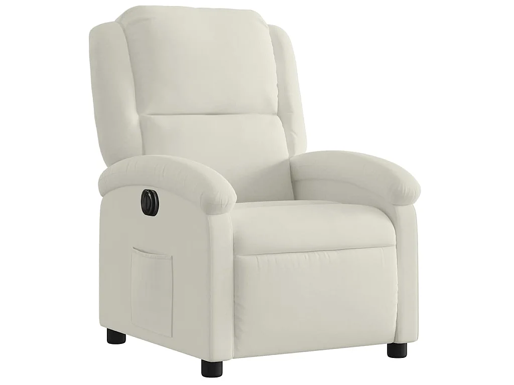 Relaxsessel Elektrisch Creme Samt