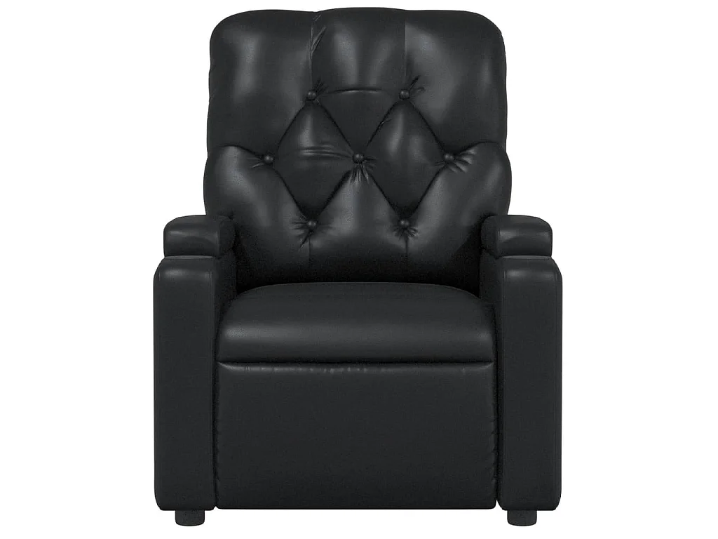 Fauteuil inclinable Noir Similicuir