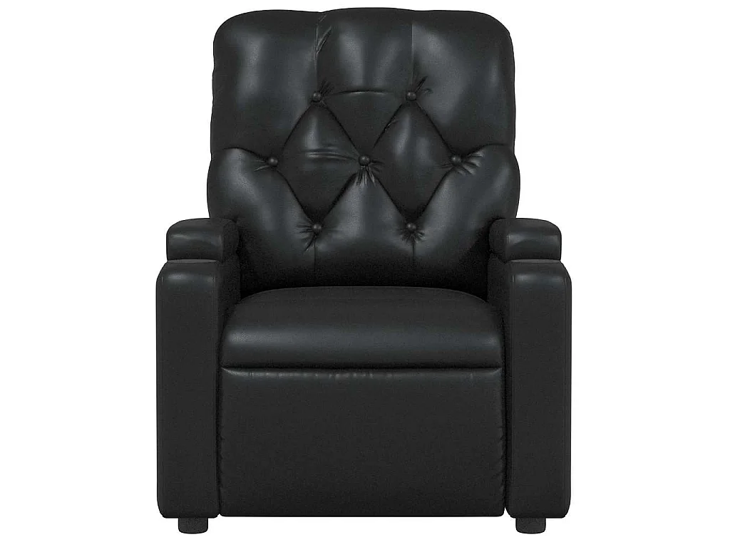 Fauteuil inclinable Noir Similicuir