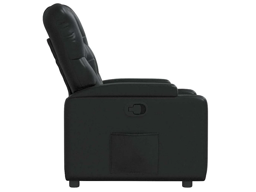 Fauteuil inclinable Noir Similicuir