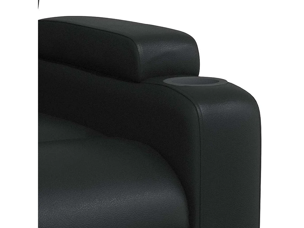 Fauteuil inclinable Noir Similicuir