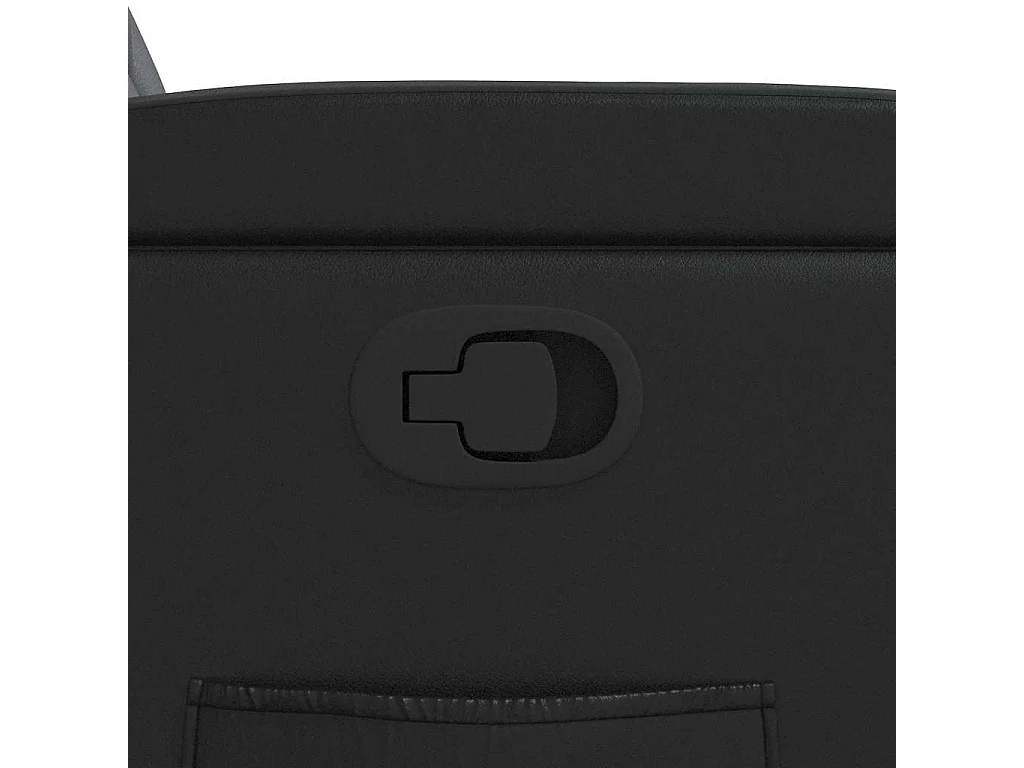 Fauteuil inclinable Noir Similicuir