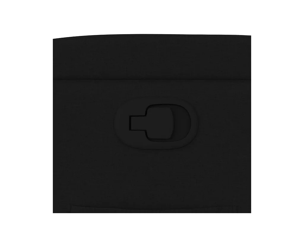 Fauteuil verstelbaar stof zwart