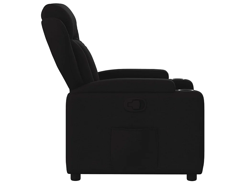 Fauteuil inclinable Noir Tissu