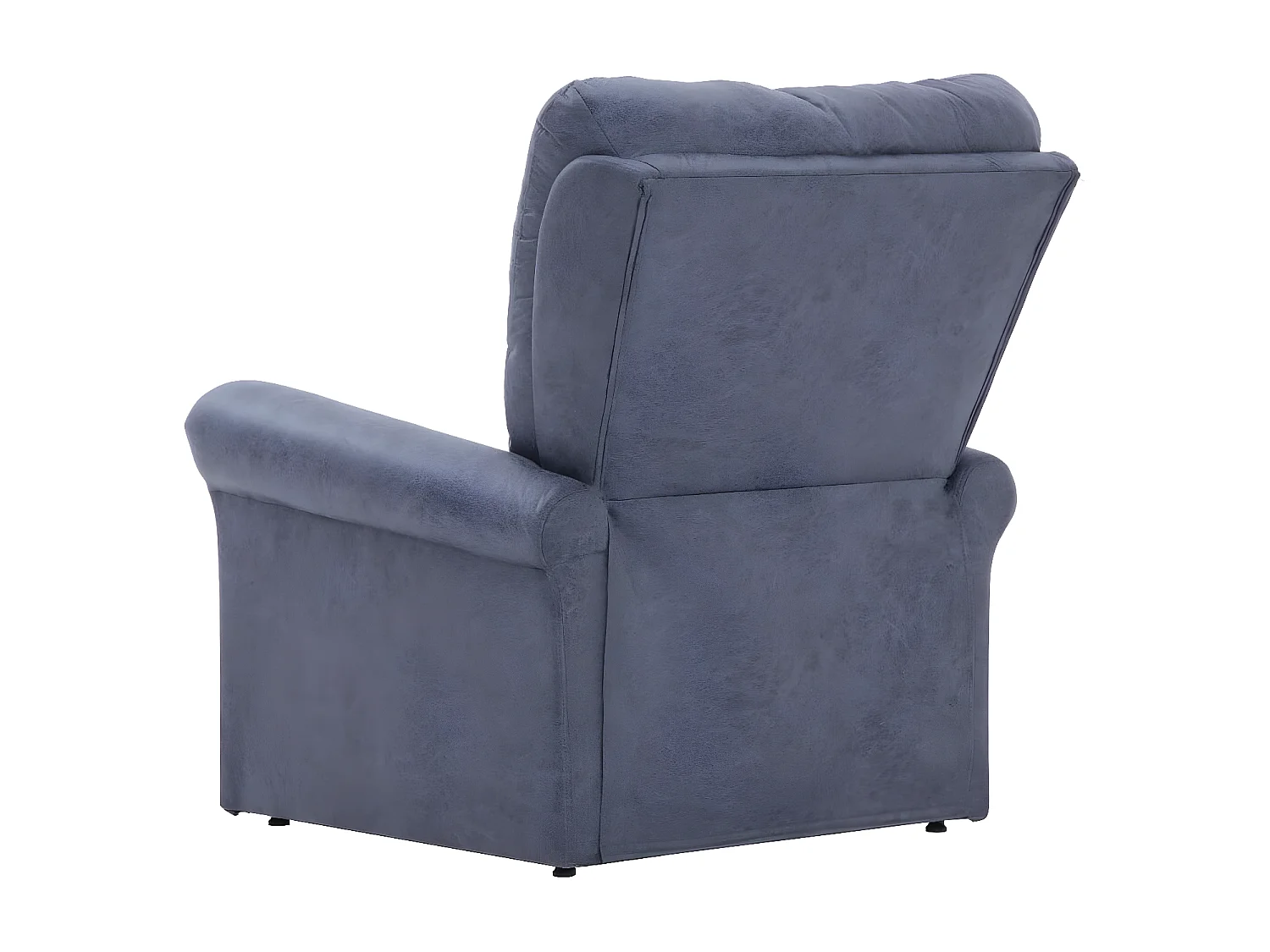 Fauteuil verstelbaar kunstsuède grijs