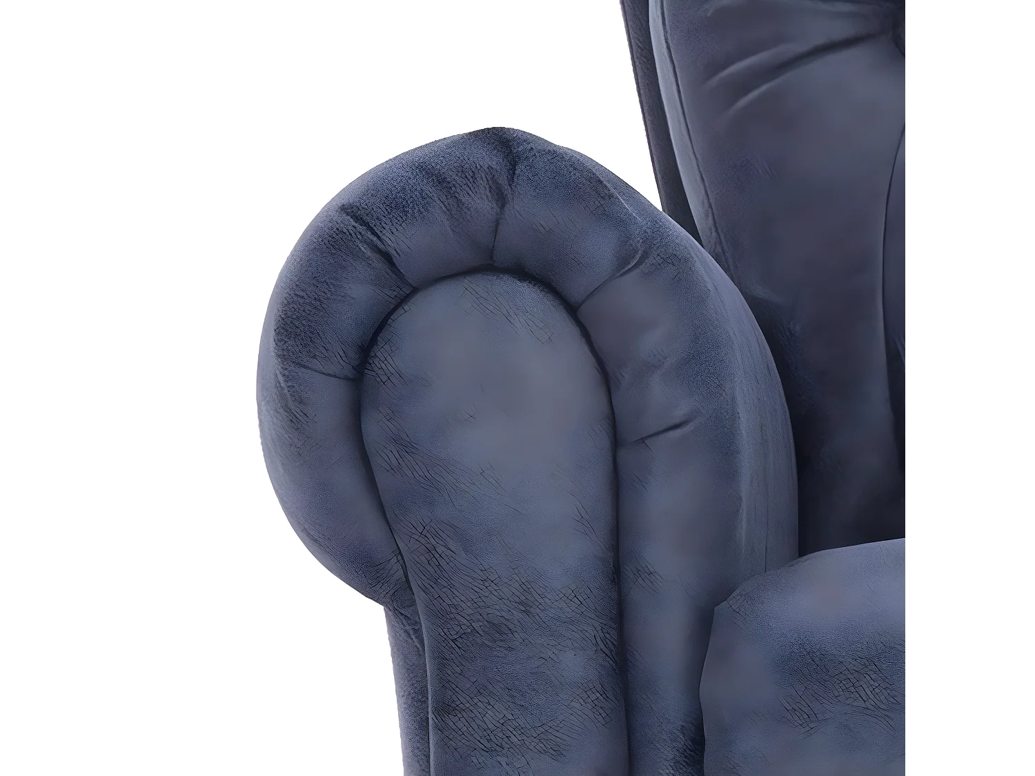 Fauteuil verstelbaar kunstsuède grijs