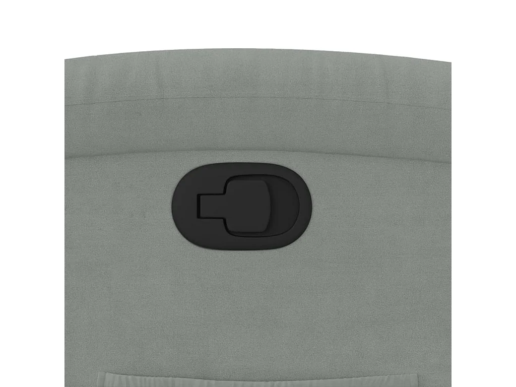 Fauteuil inclinable en velours gris clair