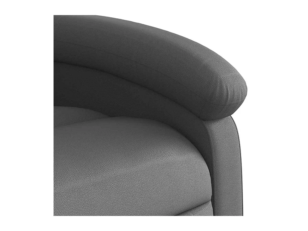 Relaxsessel Grau Echtleder