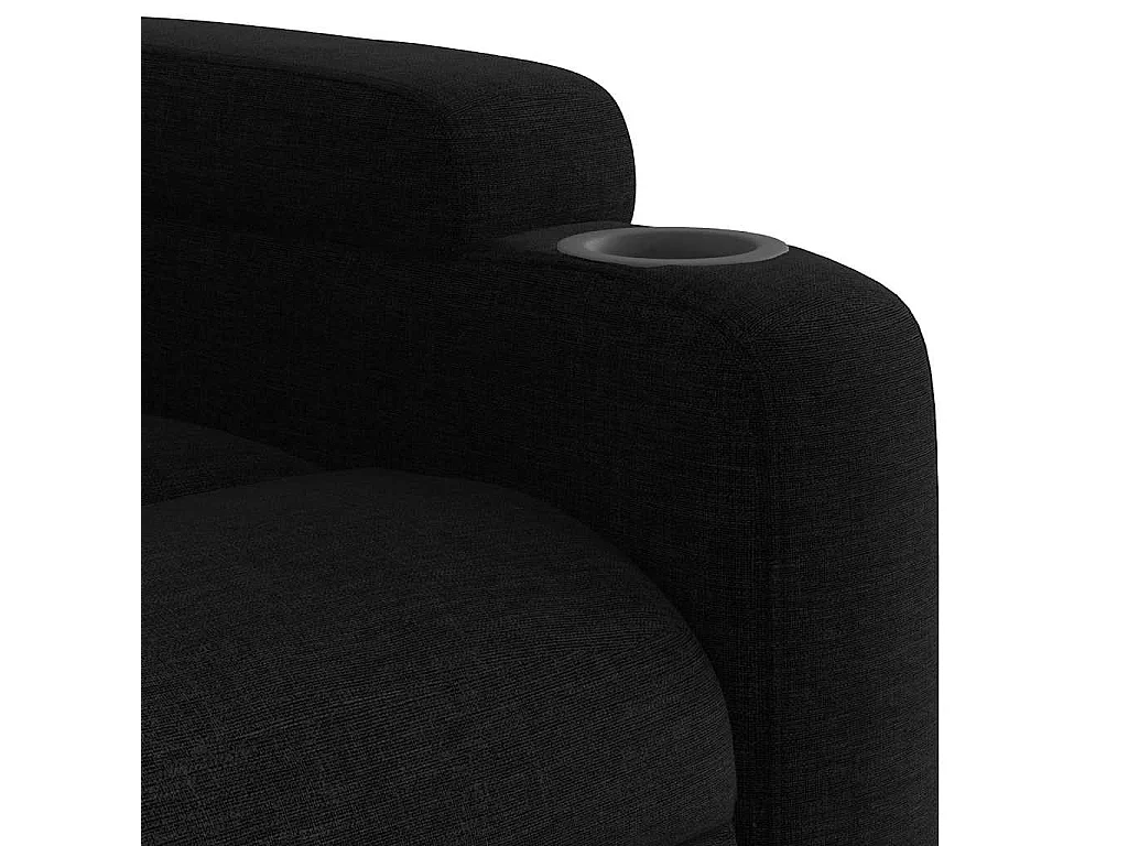 Fauteuil inclinable Noir Tissu