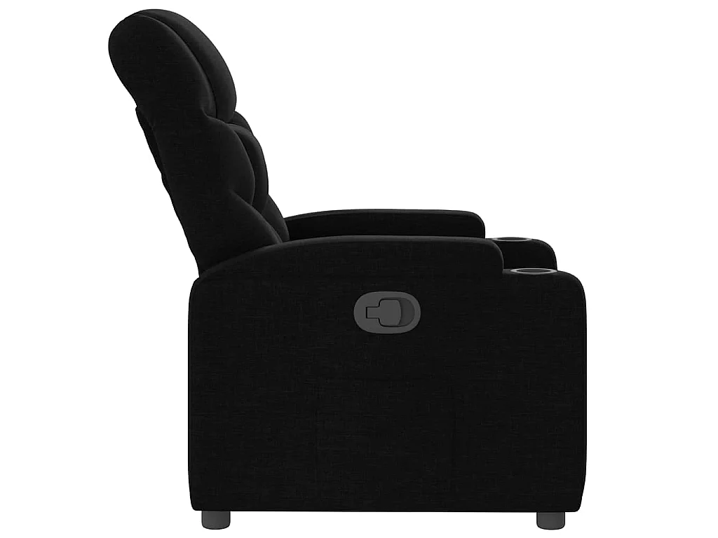 Fauteuil inclinable Noir Tissu