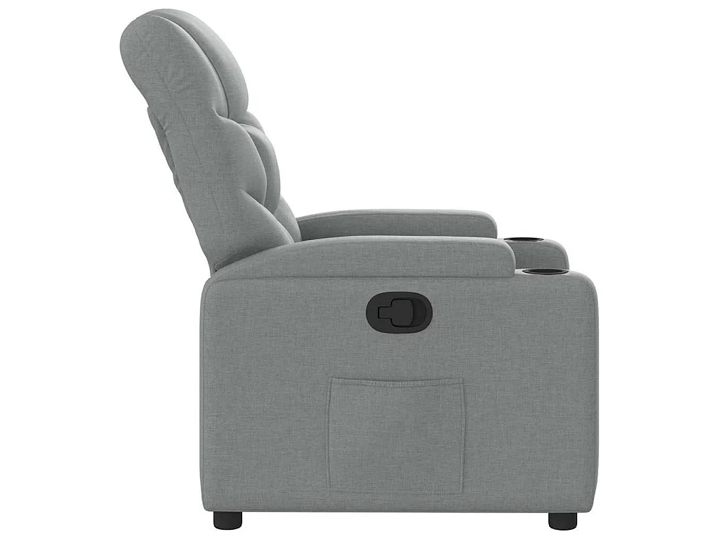 Fauteuil inclinable Gris clair Tissu