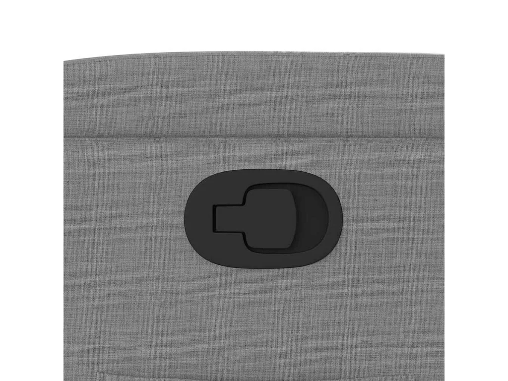 Poltrona Reclinabile in Tessuto Grigio Chiaro