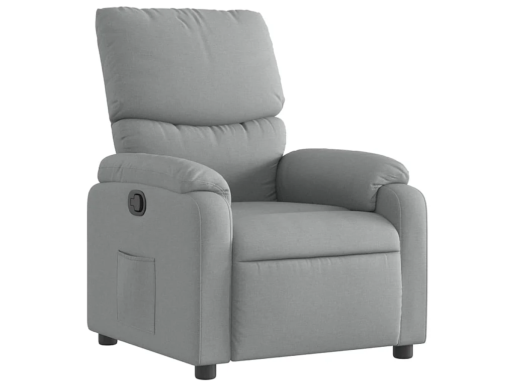 Fauteuil inclinable Gris clair Tissu