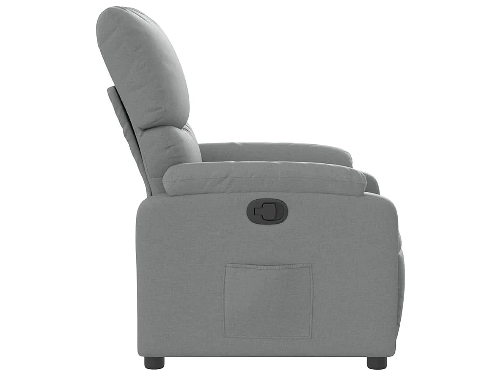 Fauteuil inclinable Gris clair Tissu