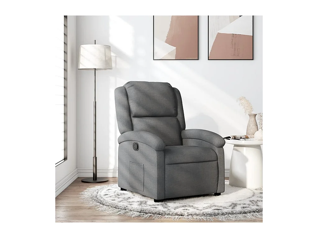 Fauteuil inclinable Gris foncé Tissu