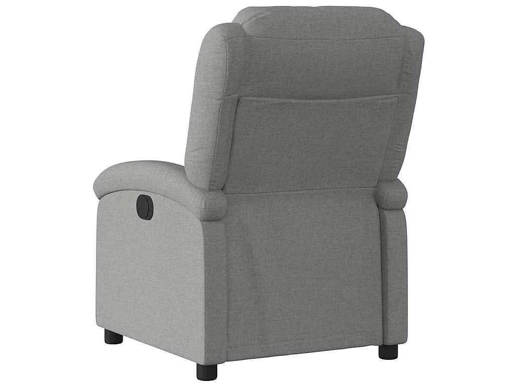 Fauteuil inclinable en tissu gris foncé