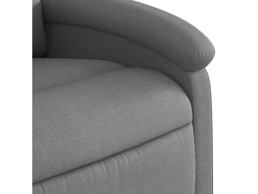 Fauteuil inclinable en tissu gris foncé