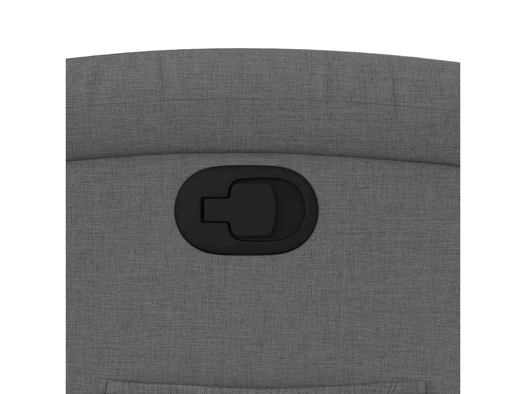 Fauteuil inclinable en tissu gris foncé