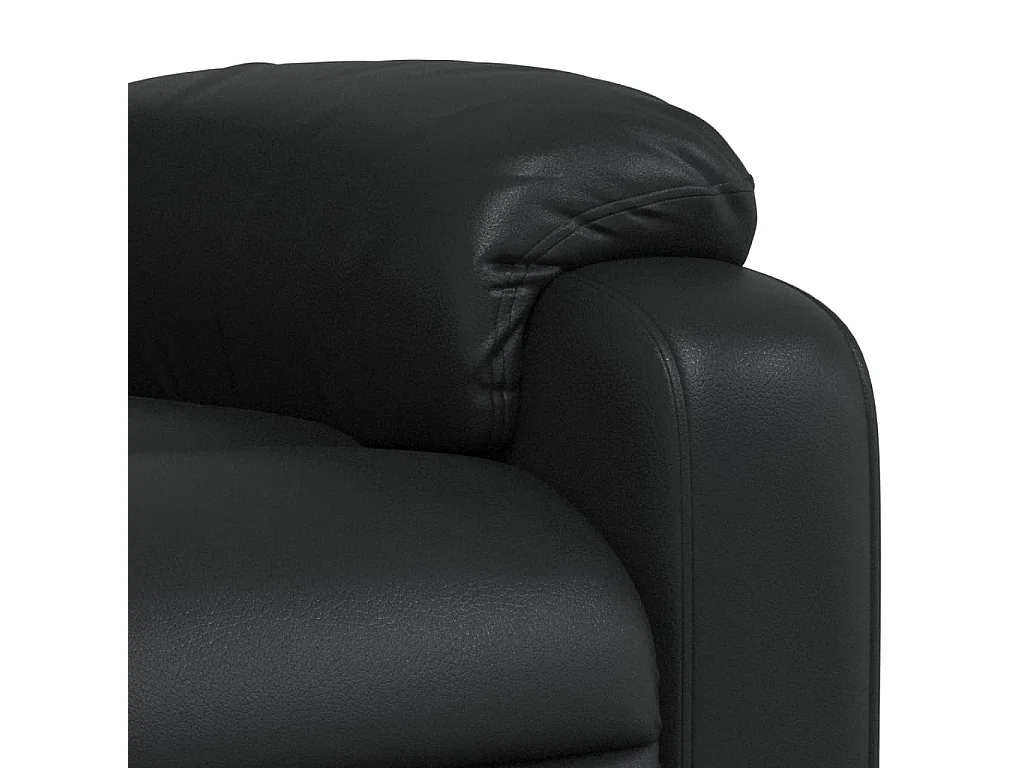 Fauteuil inclinable Noir Similicuir