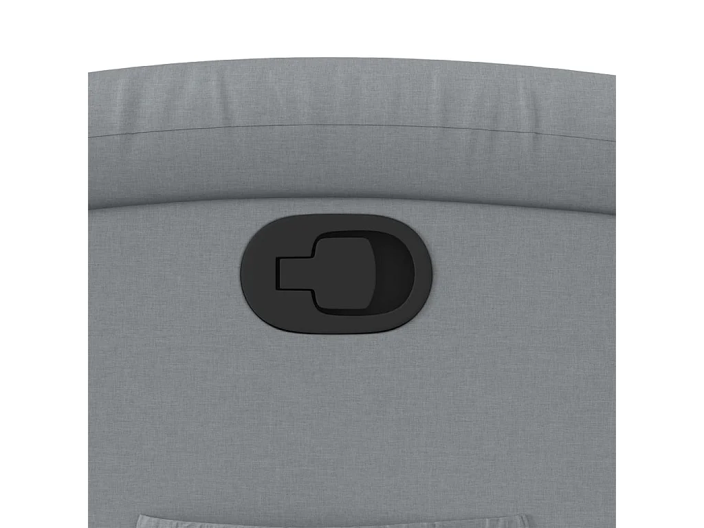 Poltrona Reclinabile in Tessuto Grigio Chiaro