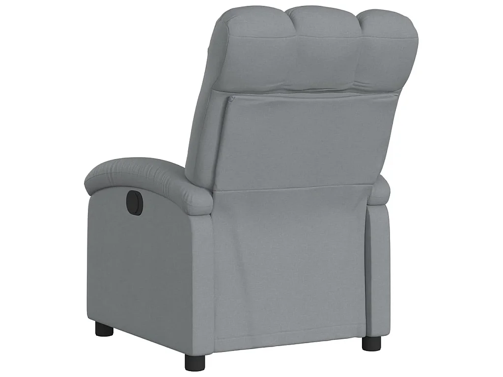 Fauteuil inclinable Gris clair Tissu