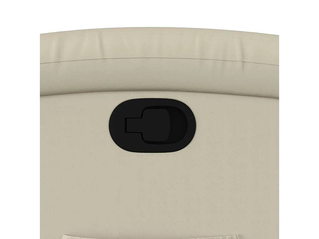 Fauteuil inclinable Crème Similicuir