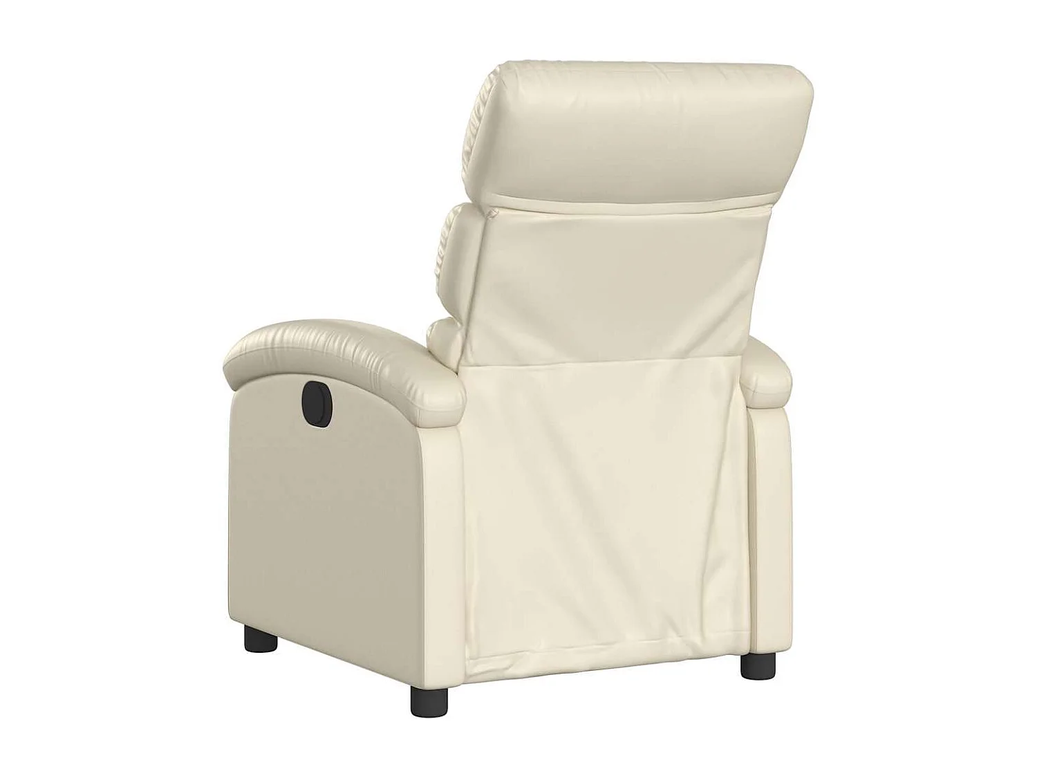 Poltrona Reclinabile Crema in Similpelle