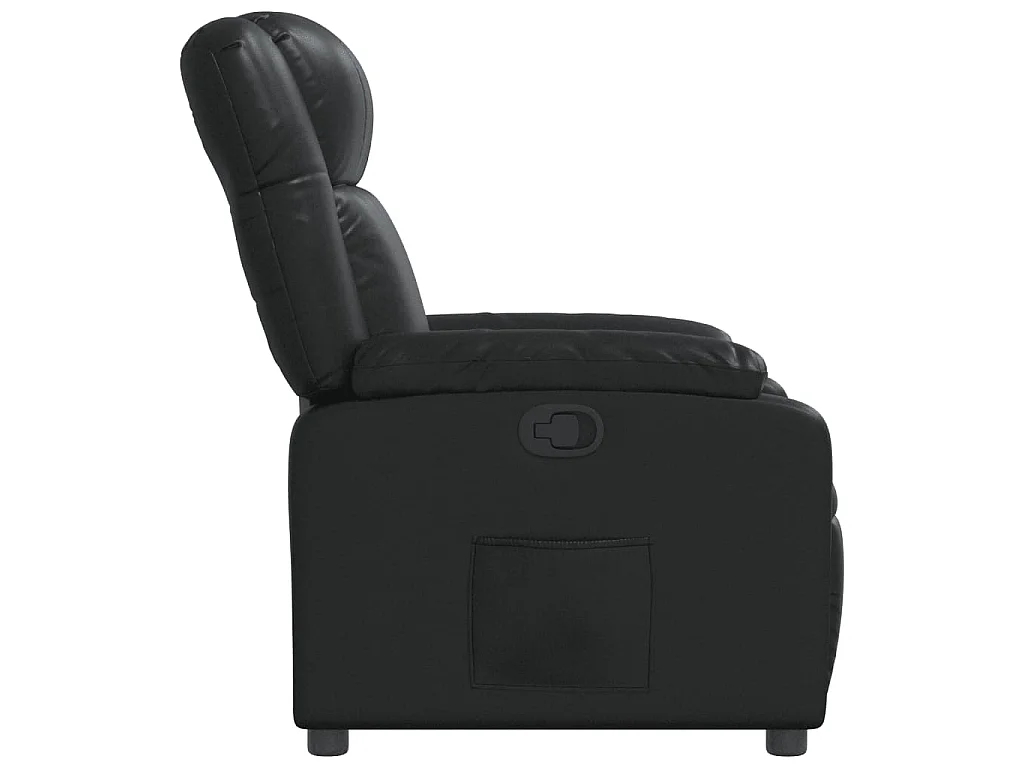 Fauteuil inclinable Noir Similicuir