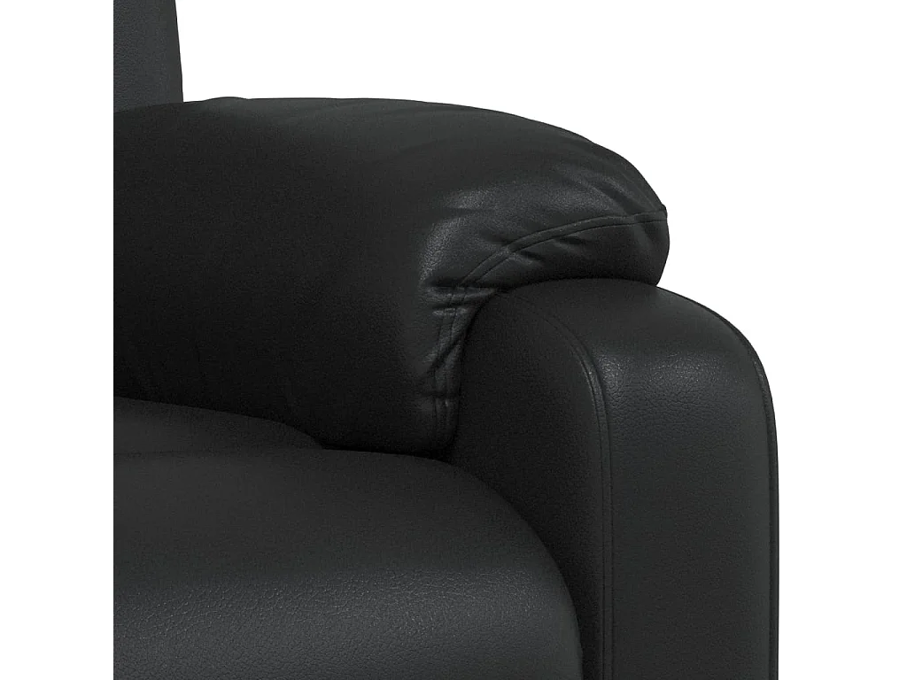 Fauteuil inclinable Noir Similicuir