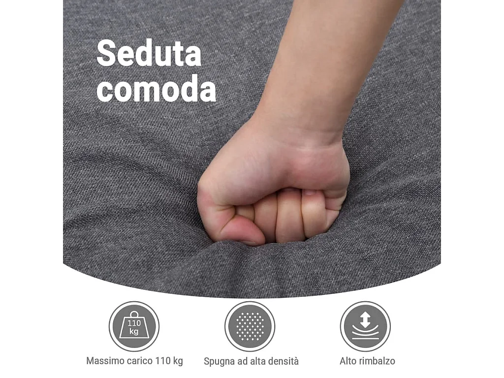 Poltrona Alzapersona Reclinabile Elettrica Tortora in Tessuto