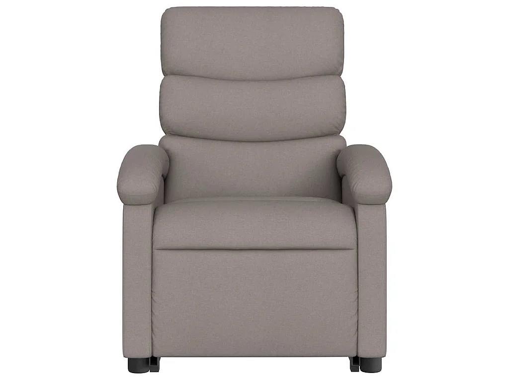 Relaxsessel mit Aufstehhilfe Elektrisch Taupe Stoff