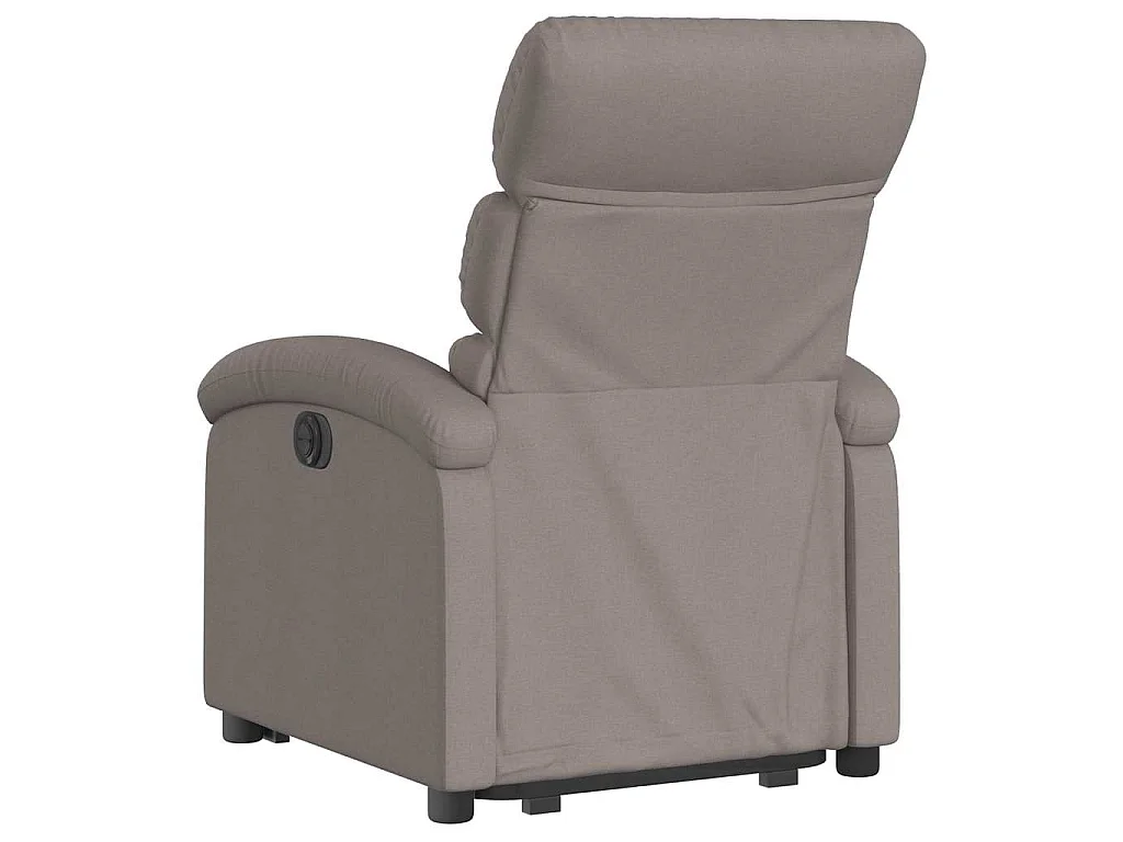 Relaxsessel mit Aufstehhilfe Elektrisch Taupe Stoff