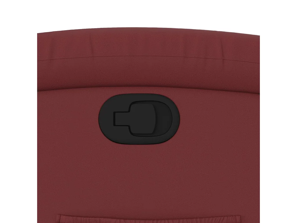 Poltrona Reclinabile Rosso Vino in Similpelle