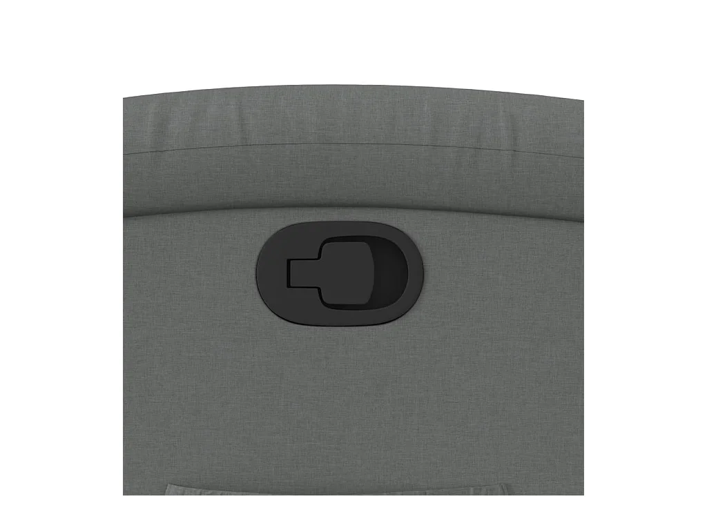Fauteuil inclinable en tissu gris foncé