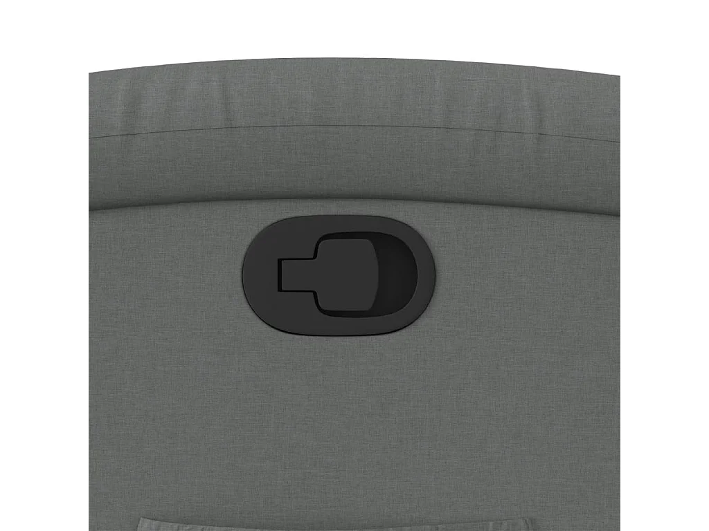Fauteuil inclinable en tissu gris foncé