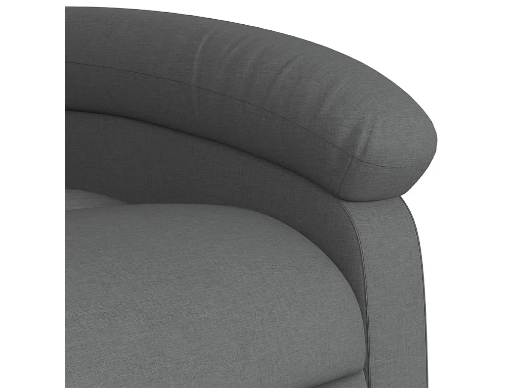 Fauteuil inclinable en tissu gris foncé