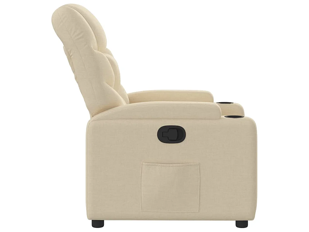 Fauteuil inclinable Crème Tissu