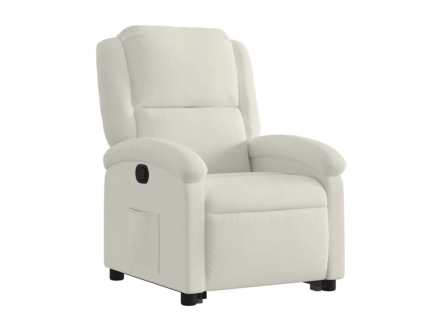 Fauteuil inclinable Crème Velours