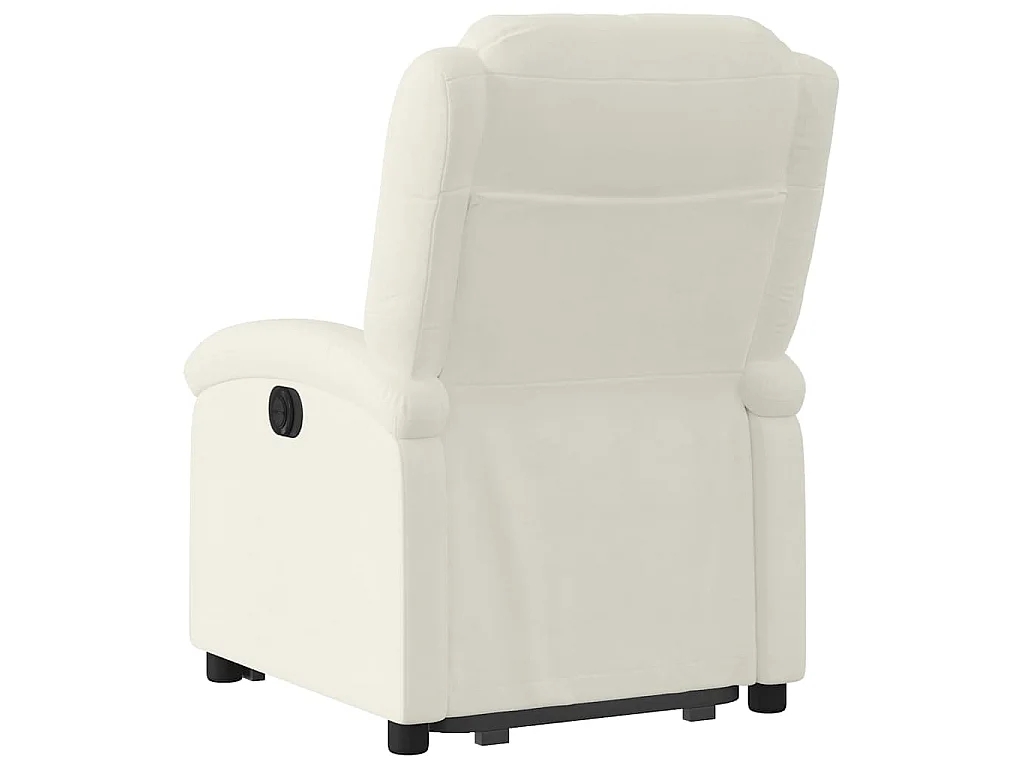Fauteuil inclinable Crème Velours