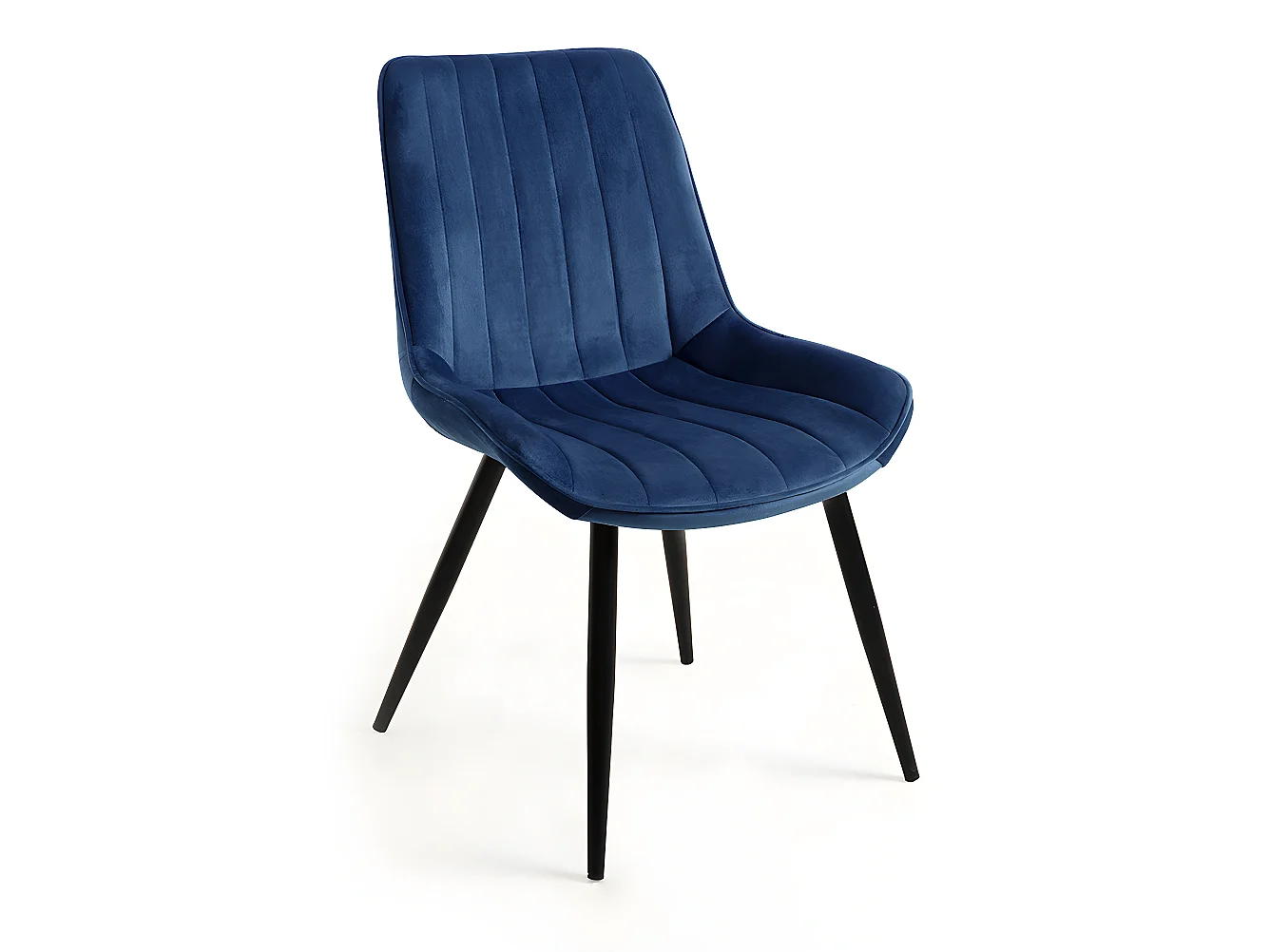 Sillas Comedor - Silla Lene Terciopelo - Azul