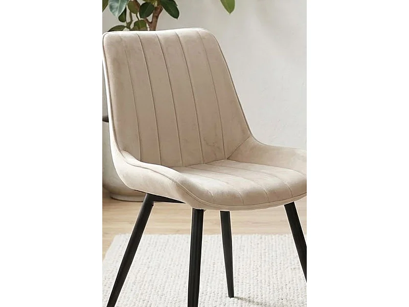 Sillas Comedor - Silla Lene Terciopelo - Beige
